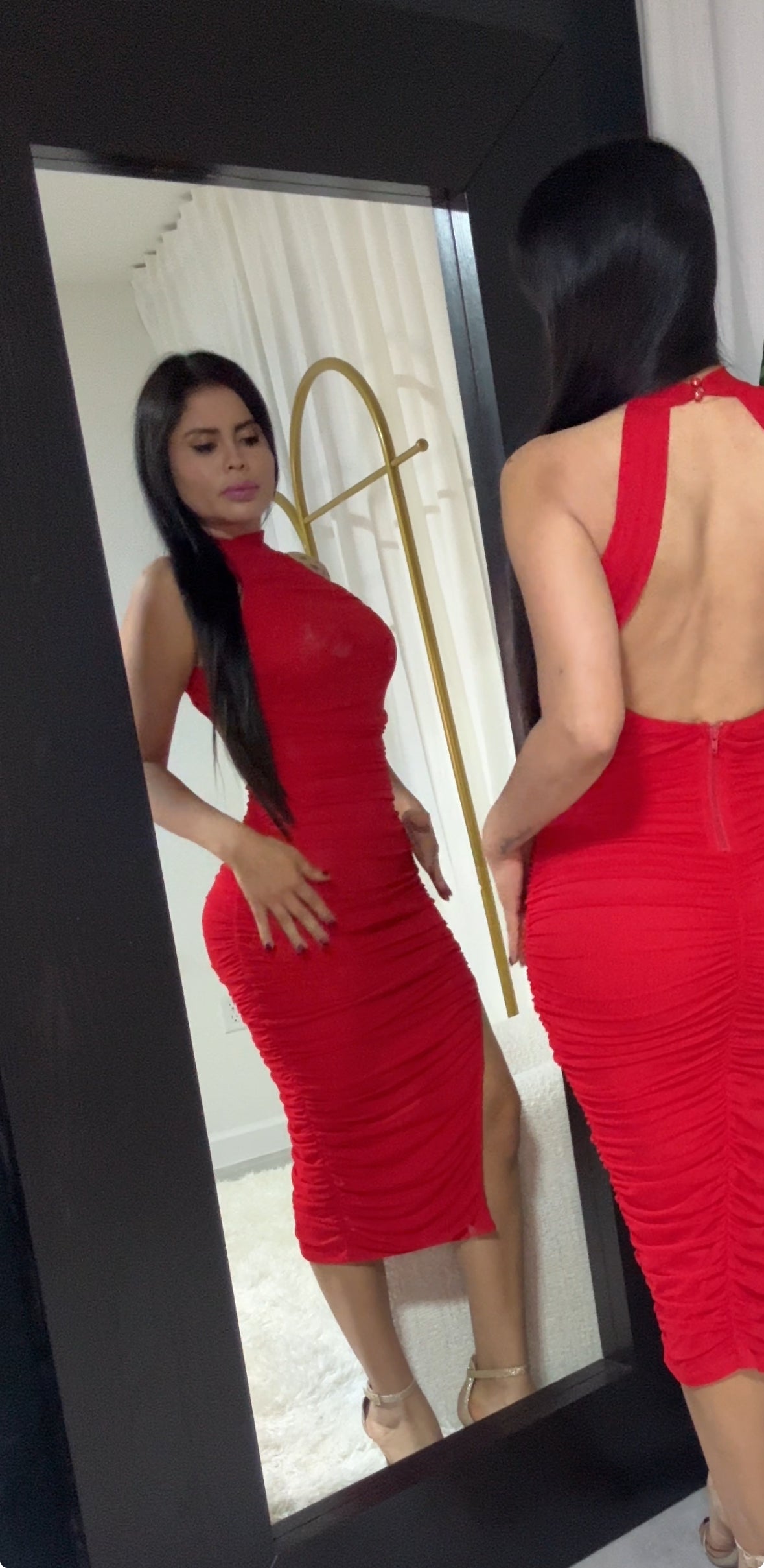 Red dress