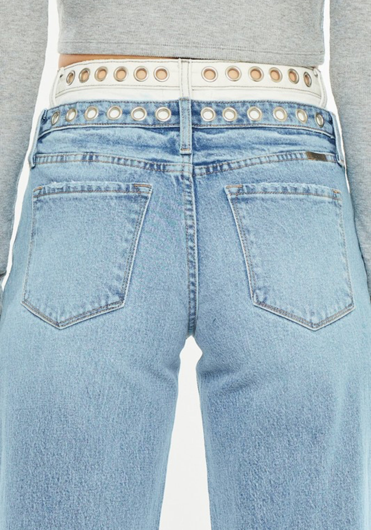 Double Waistband High Rise Jean