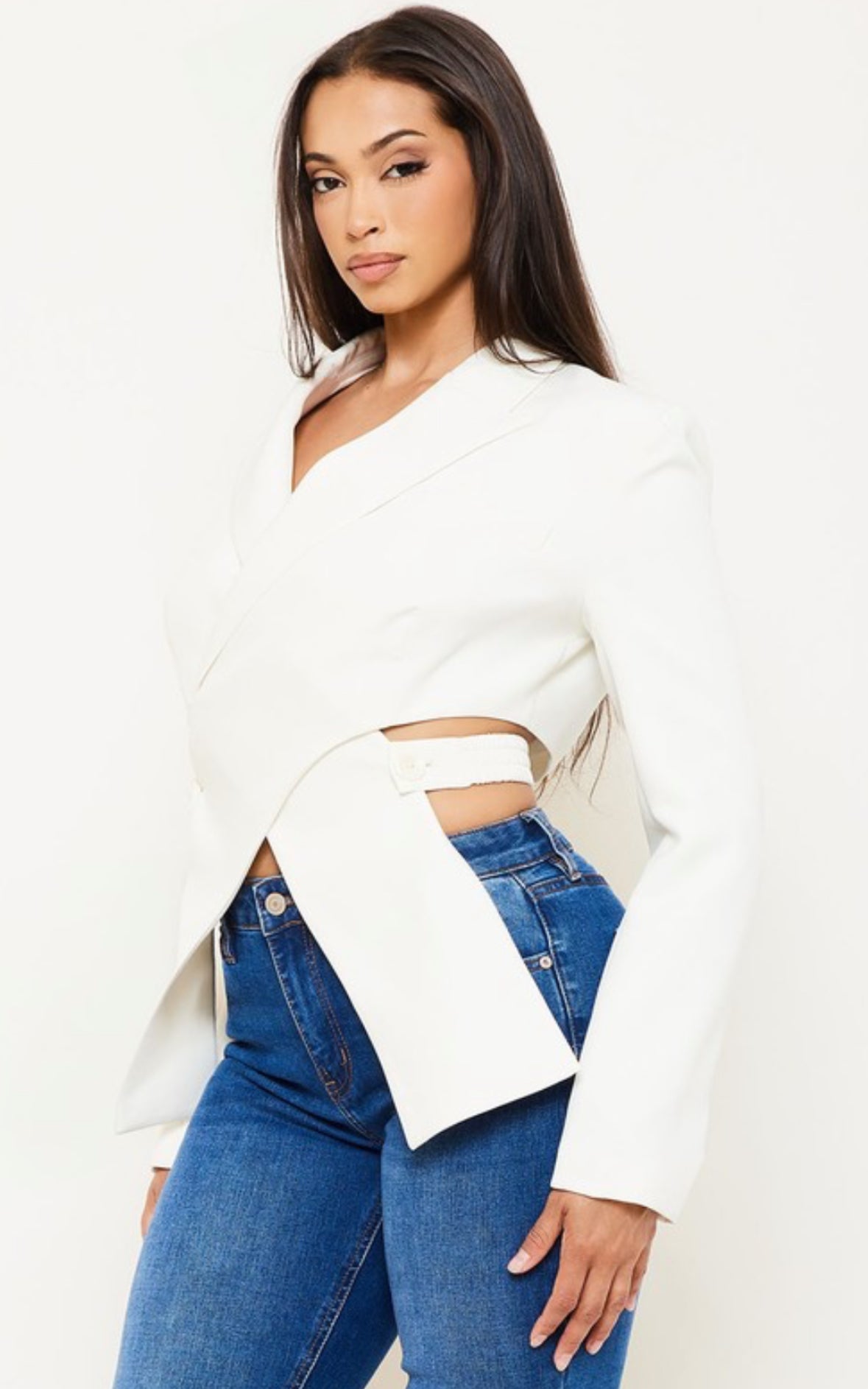 Over Size Crop Jacket