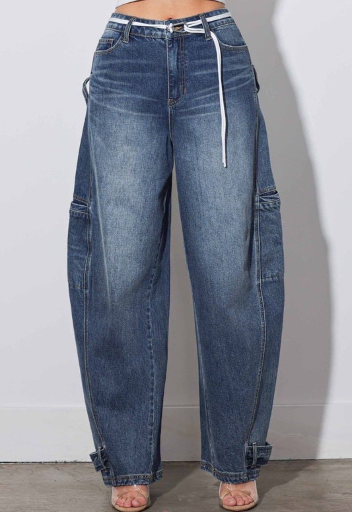 Baggy Jeans With Drawn String