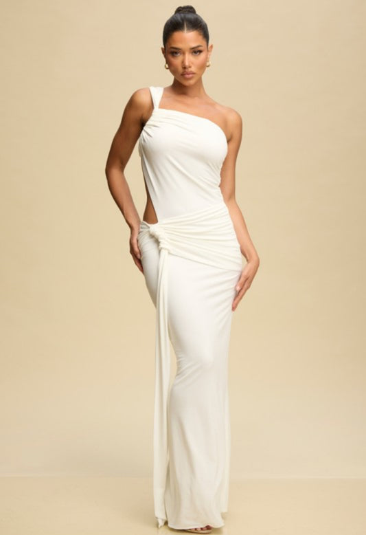 Luxe Curve One-Shoulder Maxi Dress