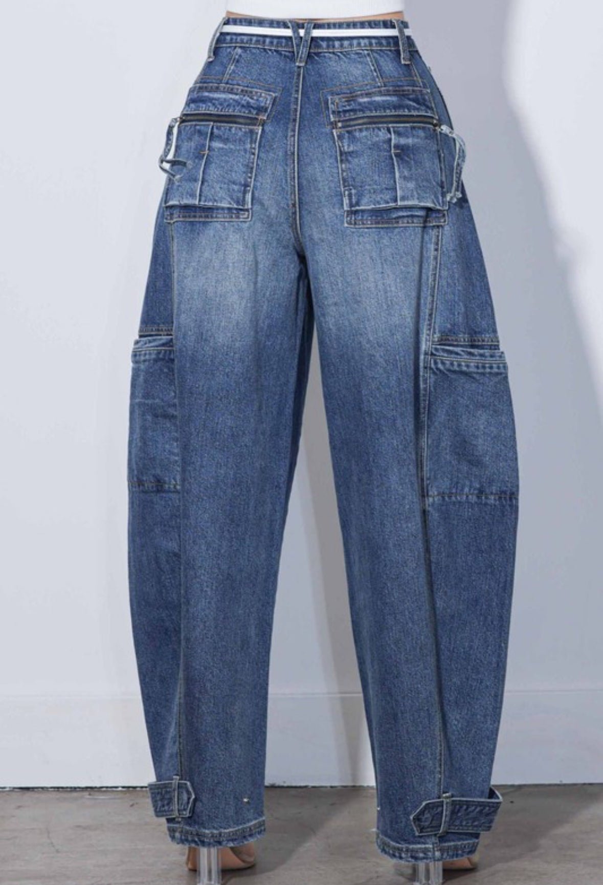 Baggy Jeans With Drawn String