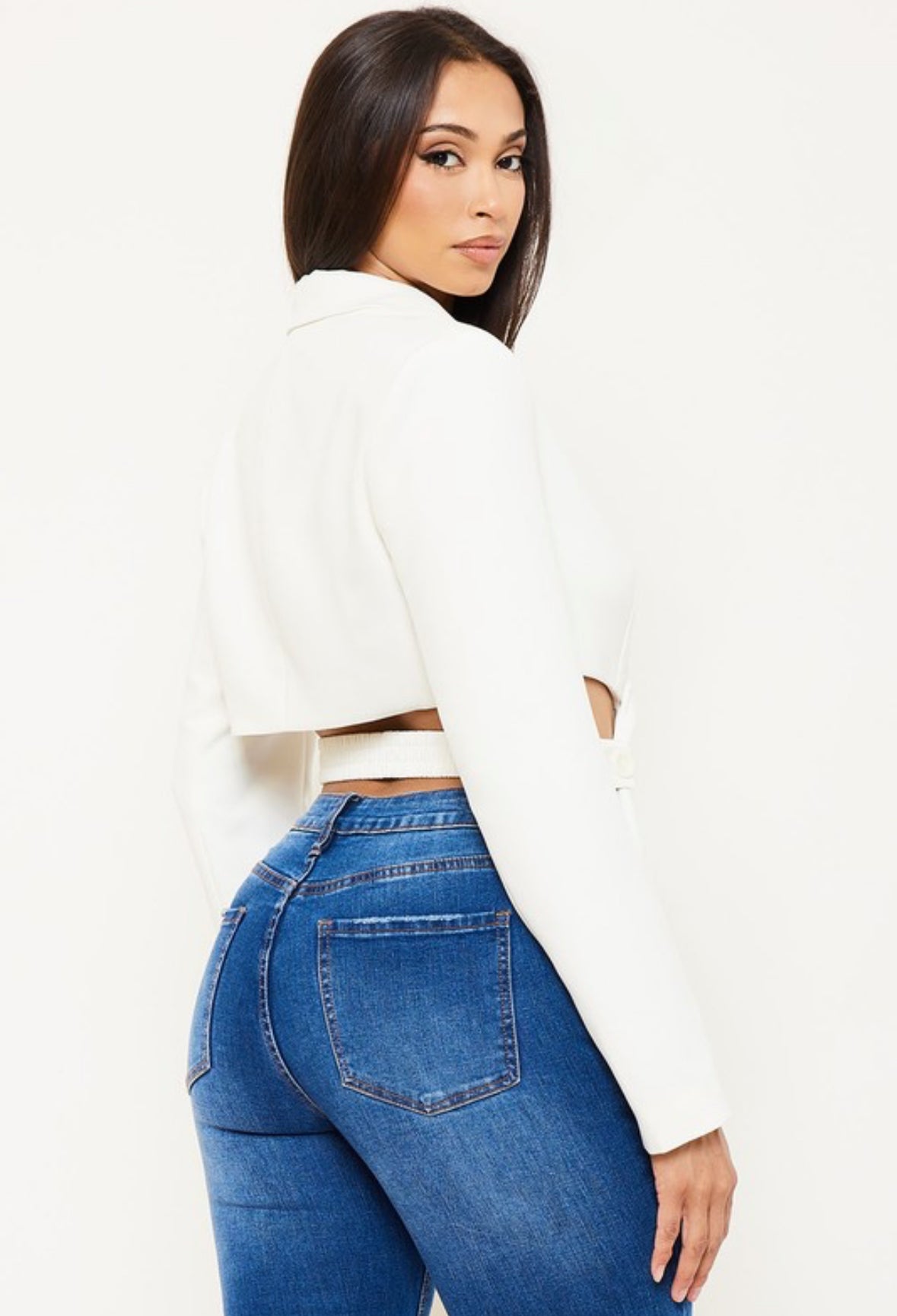 Over Size Crop Jacket