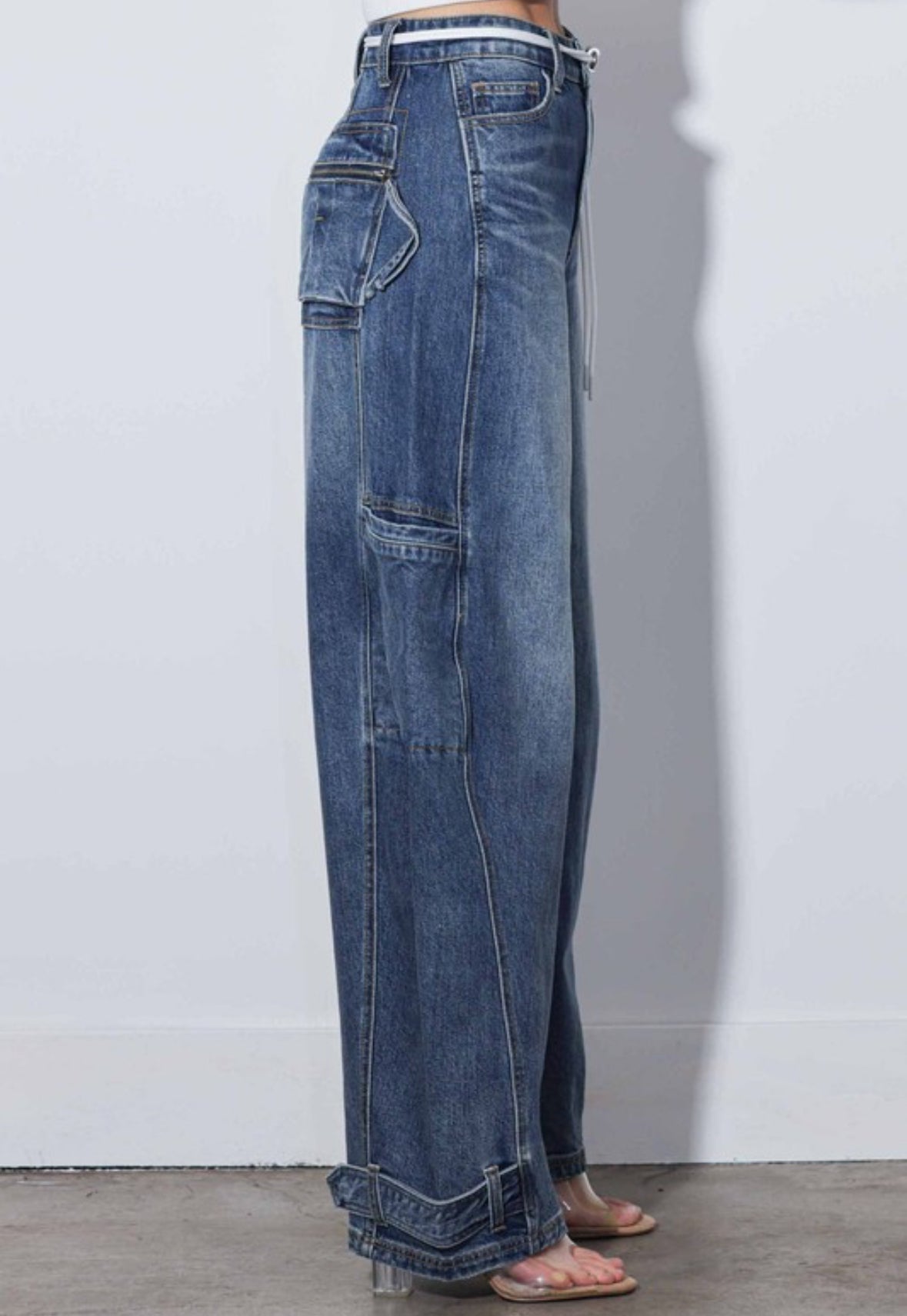 Baggy Jeans With Drawn String