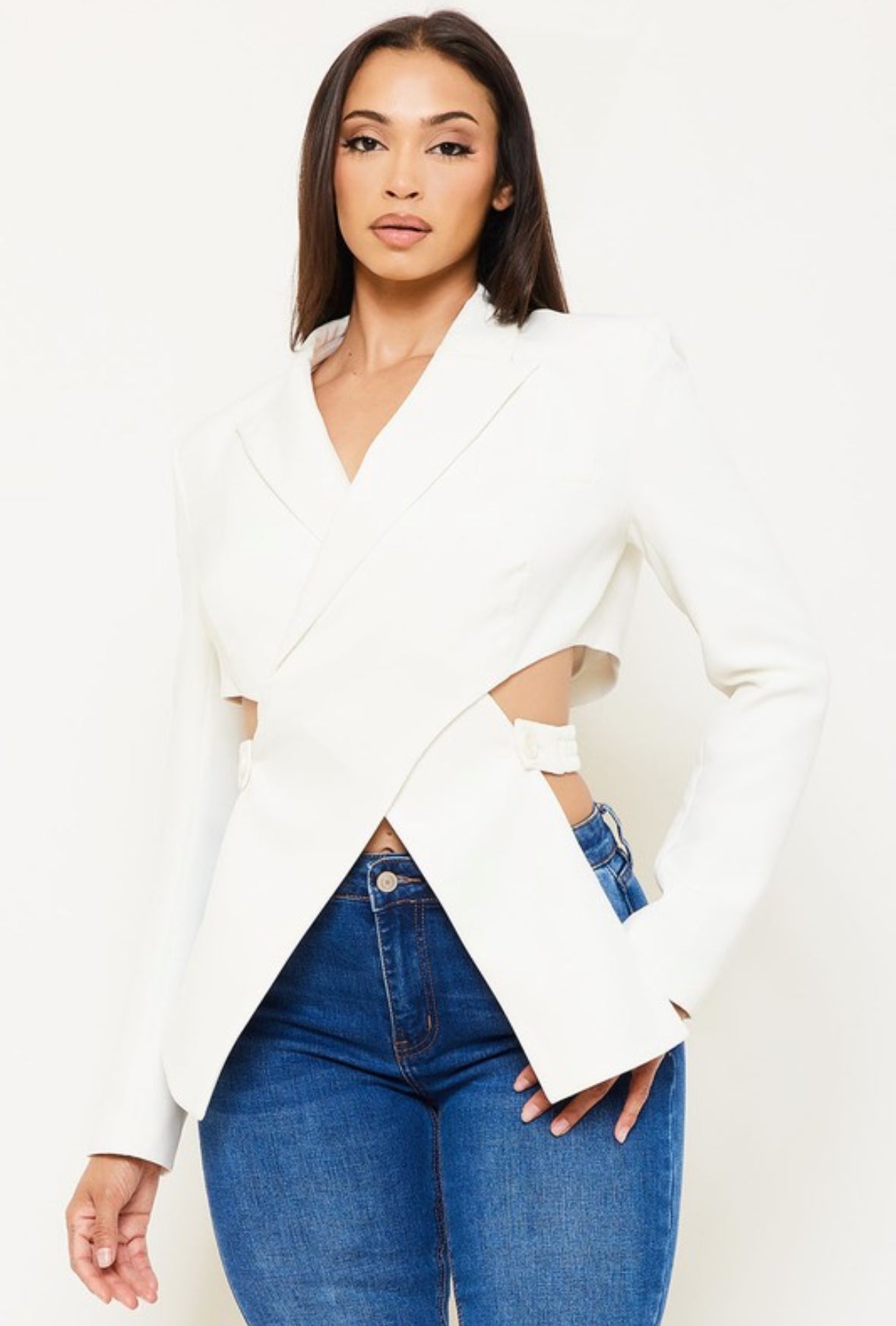 Over Size Crop Jacket